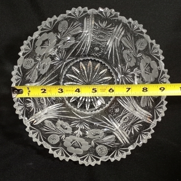 Godinger Shannon Irish Cut Crystal Bowl 5.75" Tall x 9 Diameter - Picture 5 of 8